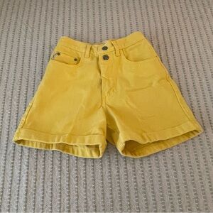 Vintage Arizona Yellow Jean Shorts - Denim - 100% Cotton - Size: 5